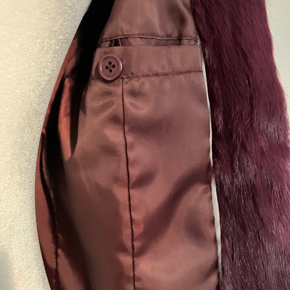 Vintage Magenta/Purple Fur Jacket - Picture 4 of 10